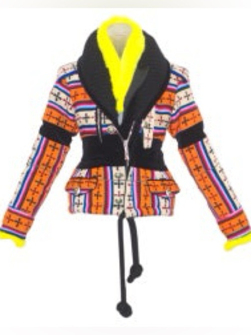 Balenciaga by Nicolas Ghesquiere Fall 2007 Multicolor Patterned Jacket